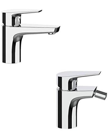 Frattini Set Rubinetteria Lavabo e Bidet Cromo Mod. Briotre