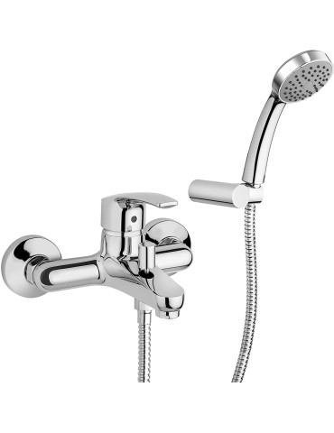 Paini Miscelatore Monocomando Vasca Esterno con insieme doccia "Duplex" Mod. Atomix 3.0