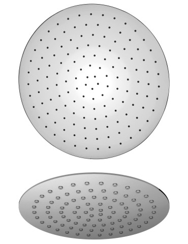 Argo Soffione Doccia Anticalcare in Acciaio Inox ø250 Ultrapiatto