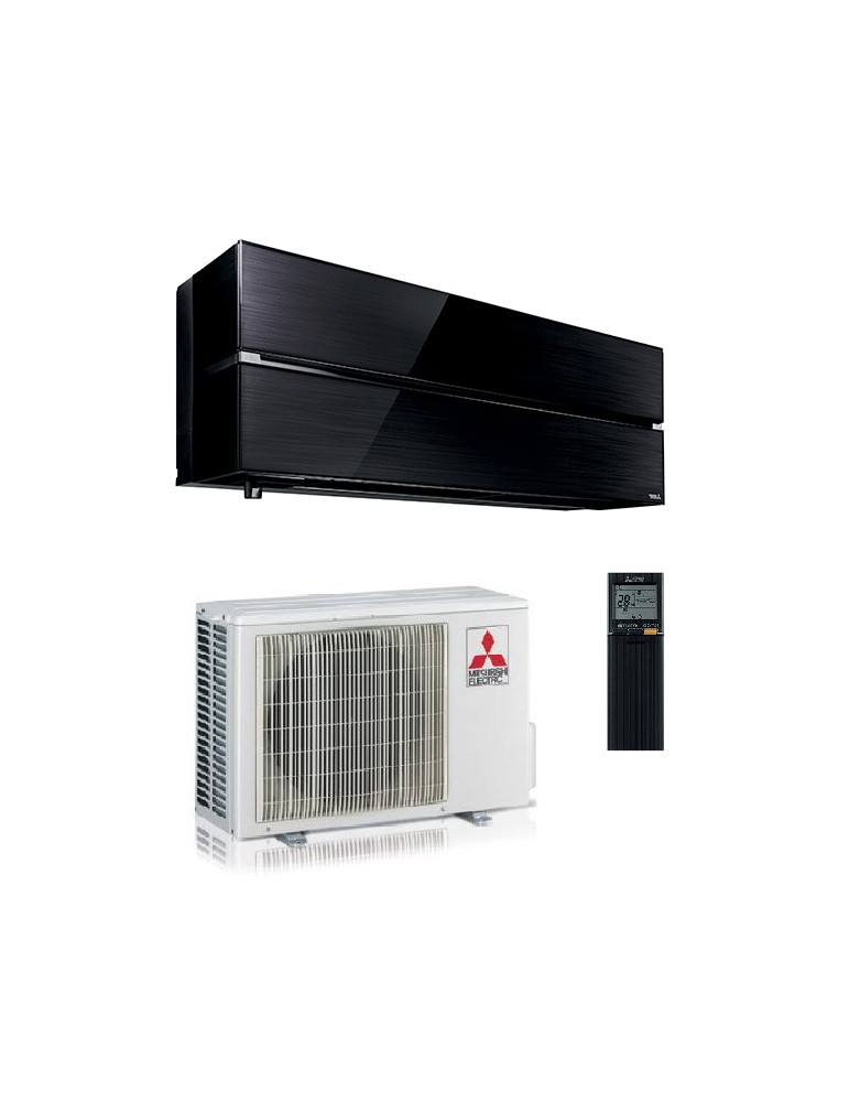 Climatizzatore Condizionatore Monosplit Mitsubishi Electric Kirigamine Style Onyx Black 12000 Btu Inverter R-32 Wi-Fi A+++/A+++