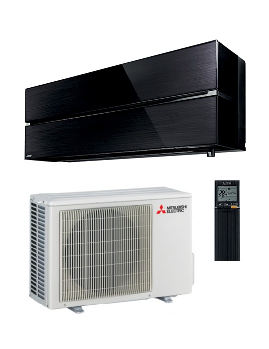 Climatizzatore Condizionatore Monosplit Mitsubishi Electric Kirigamine Style Onyx Black 9000 Btu Inverter R-32 Wi-Fi A+++/A+++