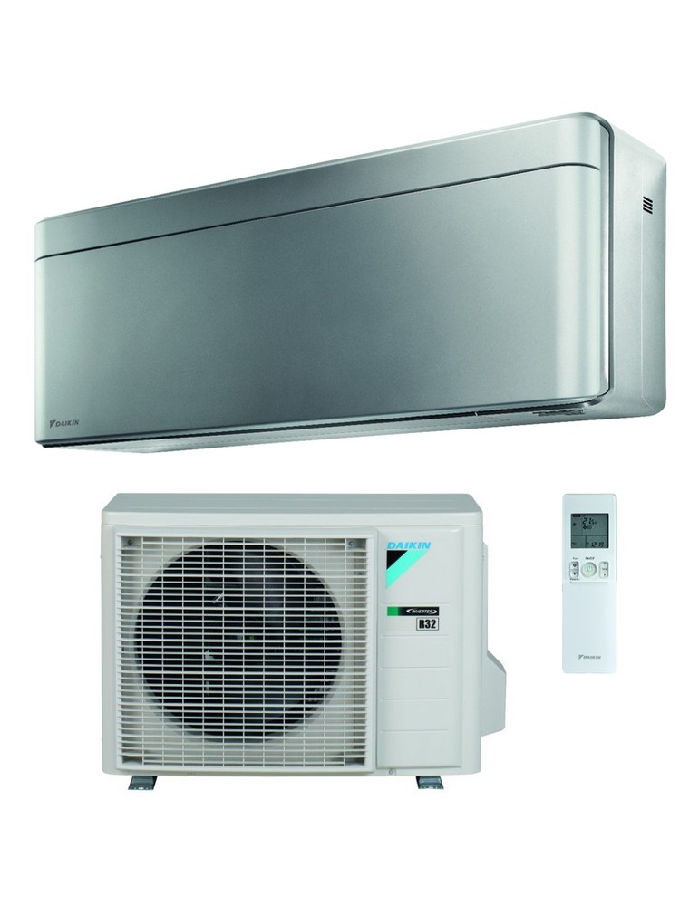 Climatizzatore Condizionatore Monosplit Daikin Stylish Silver 9000 Btu Inverter R-32 Wi-Fi A+++/A+++