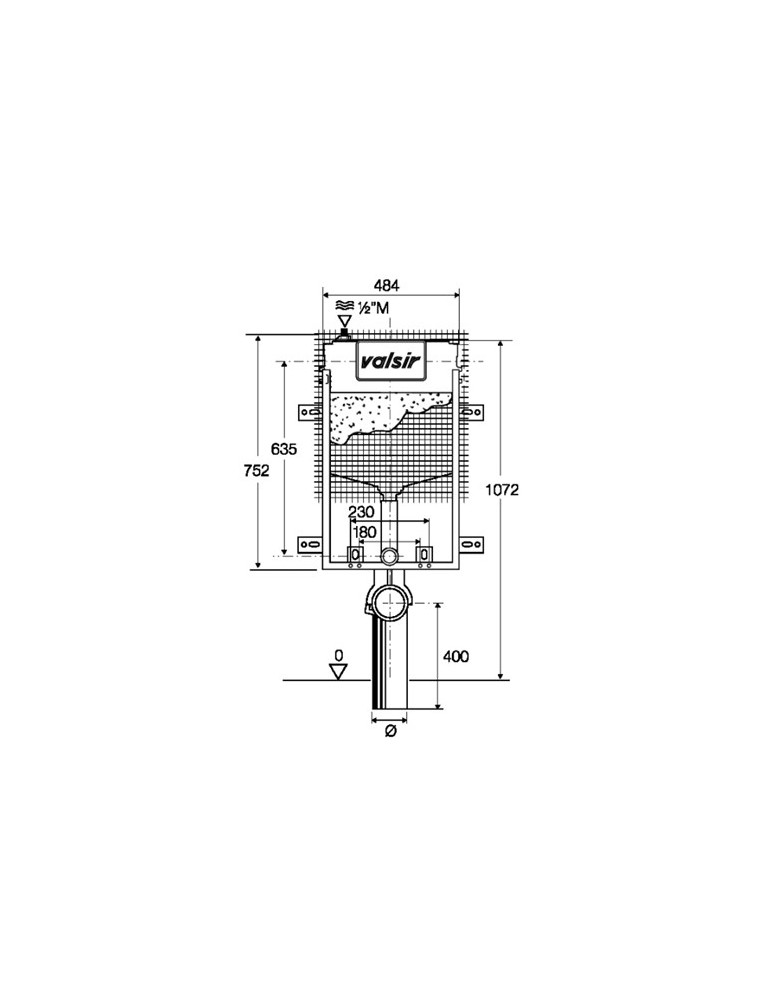 Cassetta incasso Valsir Tropea S Fixsystem