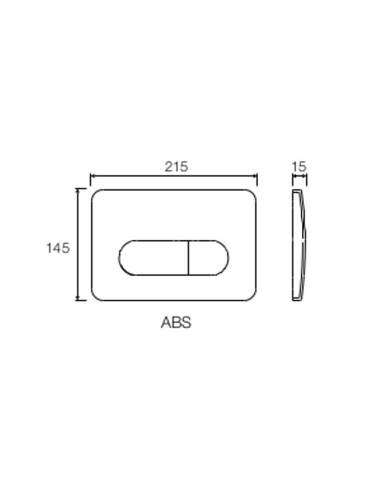 Valsir Placca Di Scarico Bianca  P2 Per Tropea  4/9 litri Art.  VS0872801 2