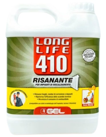 GEL Risanante Impianti Riscaldamento Long Life 410 Lt.1 2