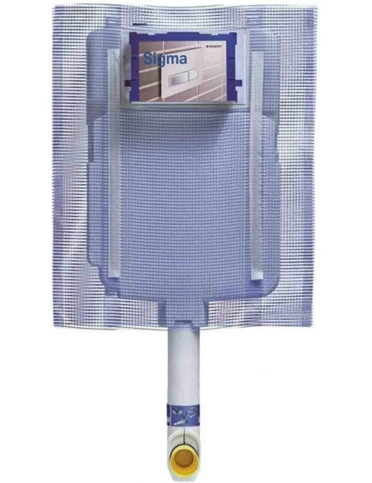 Geberit SIGMA cassetta di risciacquo da incasso da 8 cm e 6/3 litri