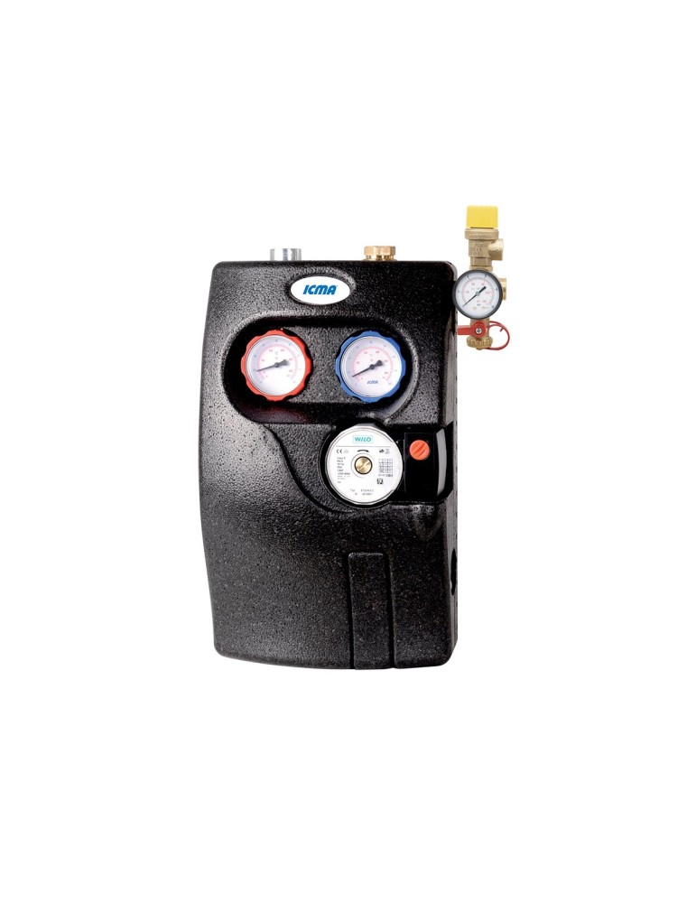 Gruppo di circolazione di mandata e ritorno per circuiti primari di impianti solari