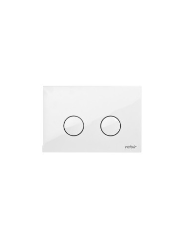 Valsir Placca Doppio Scarico a Parete Bianca  ABS Meccanica P4 4/9 lt. per Tropea S Valsir Art. VS0869301 2