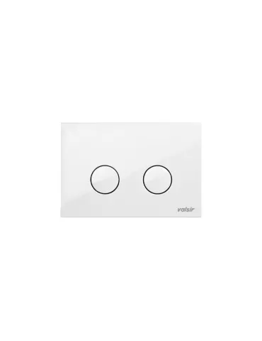 Valsir Placca Doppio Scarico a Parete Bianca  ABS Meccanica P4 4/9 lt. per Tropea S Valsir Art. VS0869301 2