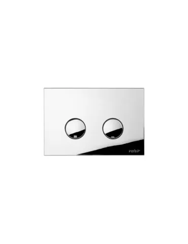 Valsir Placca Doppio Scarico a Parete ABS Meccanica P4 Cromo Lucido 4/9 lt per Tropea S  Art. VS0869335 2