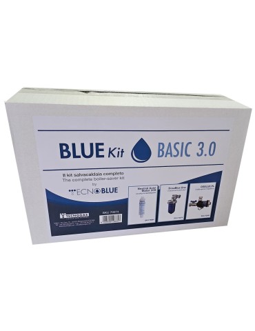 Tecnogas Kit Salvacaldaia BlueKit Basic 3.0 con Defangatore Filtro Magnetico + Dosatore Polifosfati + Neutralizzatore Condensa 2
