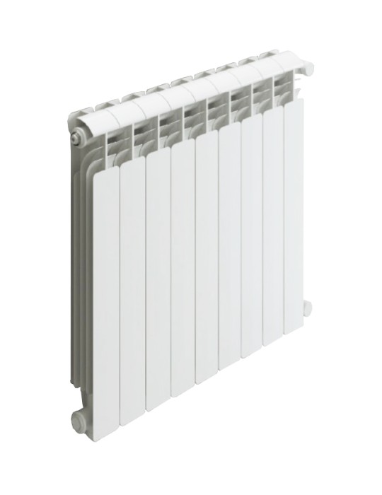 Termosifoni Radiatori da 2 a 9 Elementi in Alluminio Iseo 700 Global Bianco RAL9010