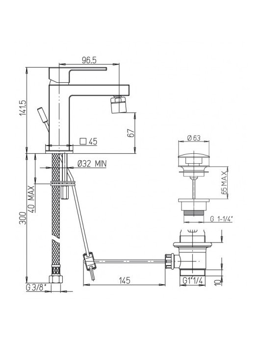 Rubinetto Bagno Bidet Argo MRC200/01