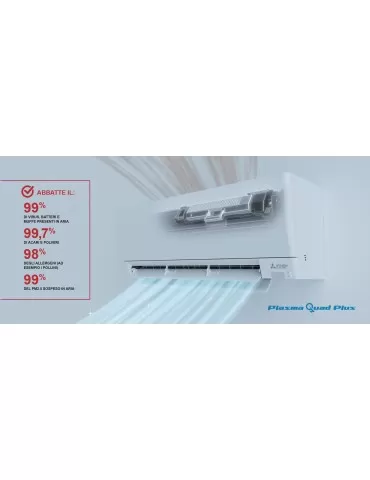 Climatizzatore Condizionatore Mitsubishi Linea Plus serie MSZ-AY 18000 Btu MSZ-AY50VGKP+MUZ-AY50VG R-32 Wi-Fi Integrato 2