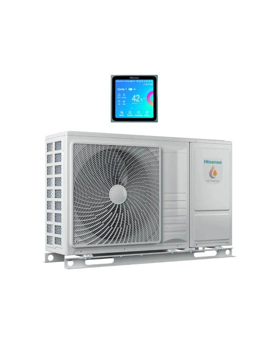 Pompa Di Calore Hisense HI-THERMA R-32 CHILLER 8.0 KW Monofase Inverter Con Modulo Idronico A+++