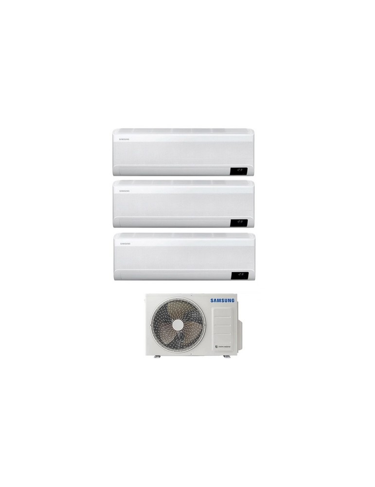 Climatizzatore Condizionatore Trial Split Inverter Samsung Serie Windfree Elite 7000+7000+7000 btu con AJ052TXJ3KG A+++ Wi-Fi