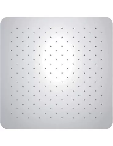 Soffione anticalcare in acciaio inox 200x200mm ultrapiatto