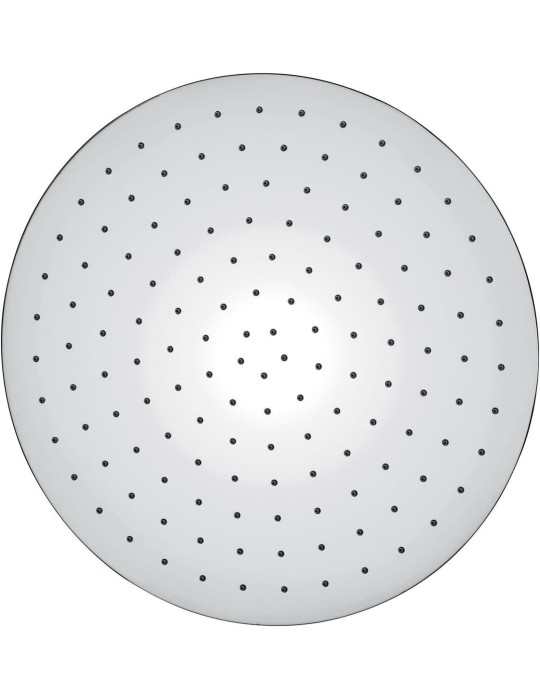 Paini Soffione anticalcare in acciaio inox diametro 200 ultrapiatto, Cromo