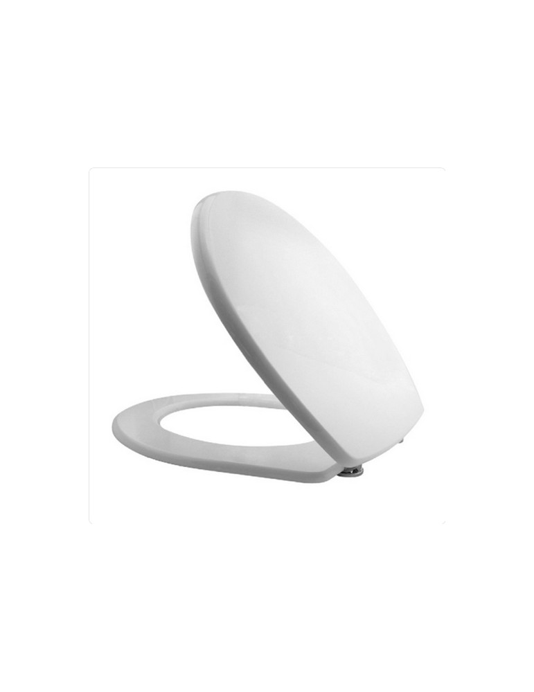 Copriwater Coprivaso Sedile Compatibile Serie Colibri 2 Dedicato In Legno Rivestito Bianco Con Cerniere