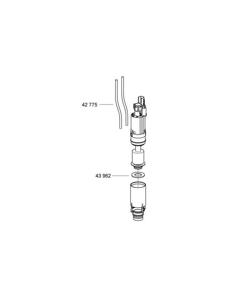 Ricambio Valvola Di Scarico Batteria Cassetta Dual Flush Pneumatica WC Grohe 42253000