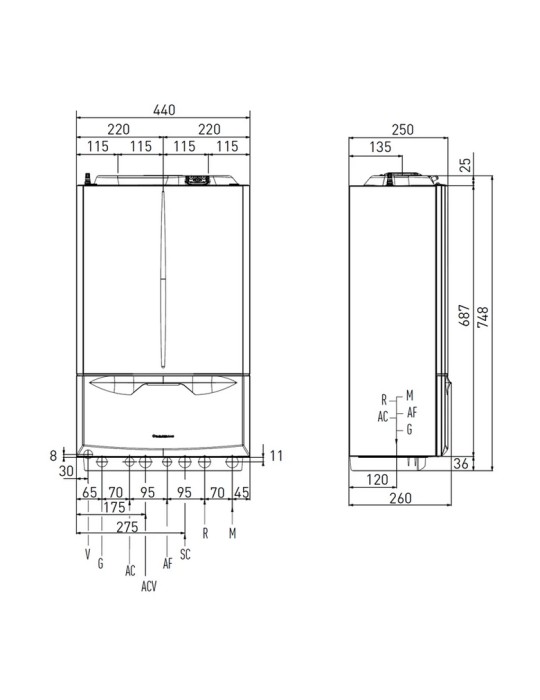Caldaia Murale E Da incasso Istantanea A Condensazione Immergas Victrix Extra 32 Metano/Gpl 3.033702