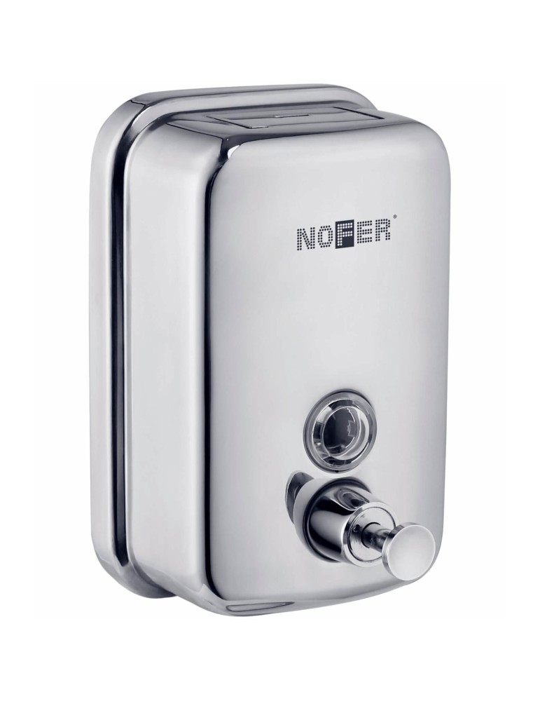 Dosatore di sapone 600 ml NOFER acciaio inox lucido 03001.06.B Dosatore di sapone 600 ml NOFER acciaio inox lucido 03001.06.B