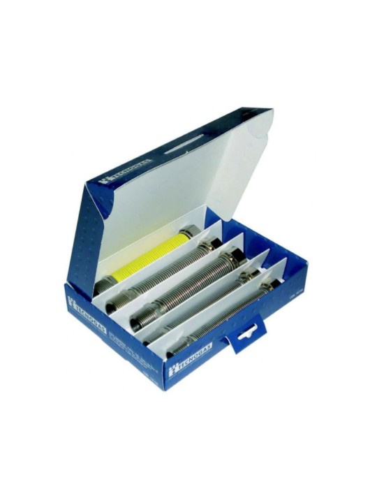 Kit Flessibili Estendibili Acciaio Inox Tecnogas 20-40 CM GAS 3/4