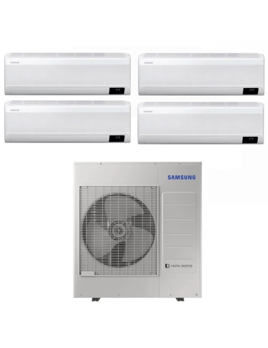 Climatizzatore Samsung Cebu Quadri Split 9000+9000+9000+9000 btu R-32 Wi-Fi A++A+ U.E. AJ080TXJ4KG 8 Kw