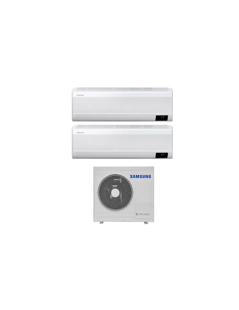 Climatizzatore Condizionatore Samsung Dual Split Inverter serie WINDFREE AVANT 12+18 con AJ068TXJ3KG R-32 Wi-Fi