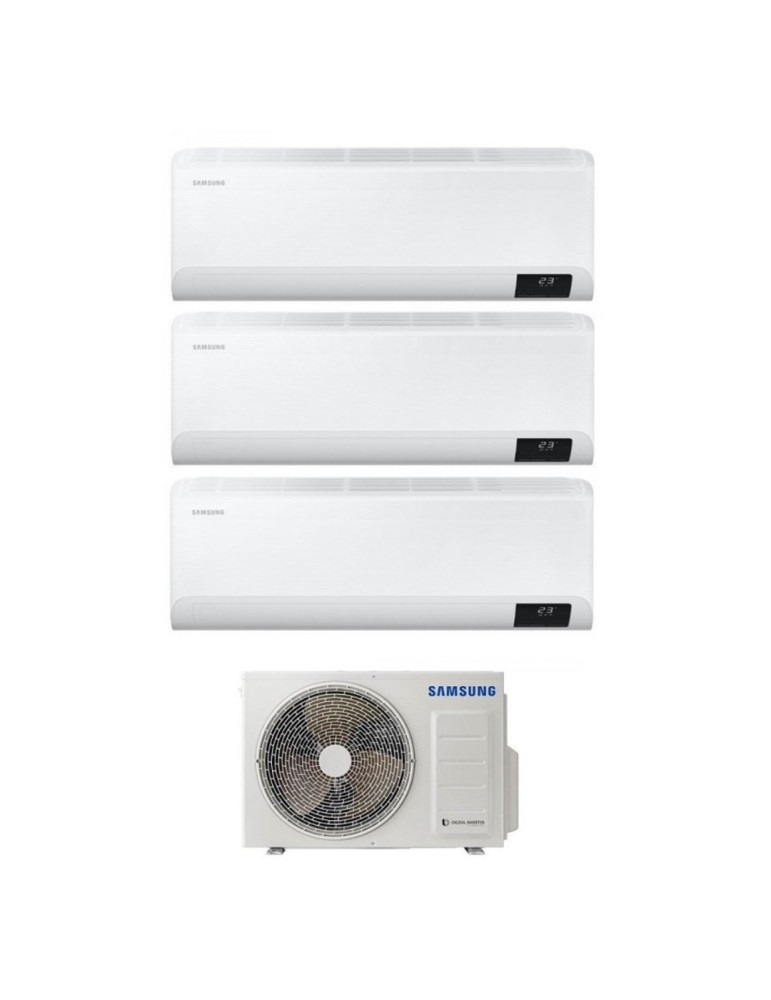 Climatizzatore Samsung Trial Split Inverter serie WINDFREE AVANT 9+9+12  R-32 Wi-Fi A+++ con AJ052TXJ3KG 5.2 Kw