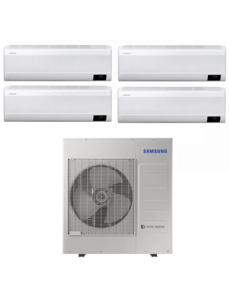 Climatizzatore Samsung Quadri Split Inverter serie WINDFREE AVANT 9+9+9+9  R-32 Wi-Fi A+++ con AJ080TXJ4KG 8 Kw