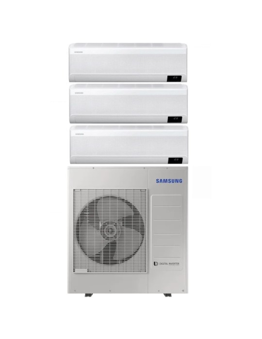 Climatizzatore Samsung Quadri Split Inverter serie WINDFREE AVANT 9+9+9  R-32 Wi-Fi A++ con AJ080TXJ4KG 8 Kw