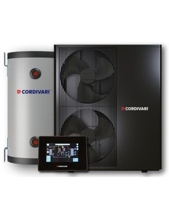 Pompa di Calore Cordivari Vestalis Solar 16 kw Monofase con Volano 100lt - Wifi Pompa di Calore Cordivari Vestalis Solar 16 kw Monofase con Volano 100lt - Wifi