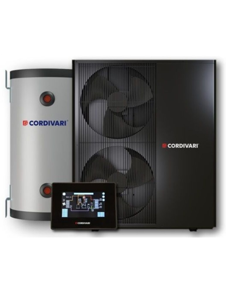 Pompa di Calore Cordivari Vestalis Solar 16 kw Monofase con Volano 100lt - Wifi Pompa di Calore Cordivari Vestalis Solar 16 kw Monofase con Volano 100lt - Wifi