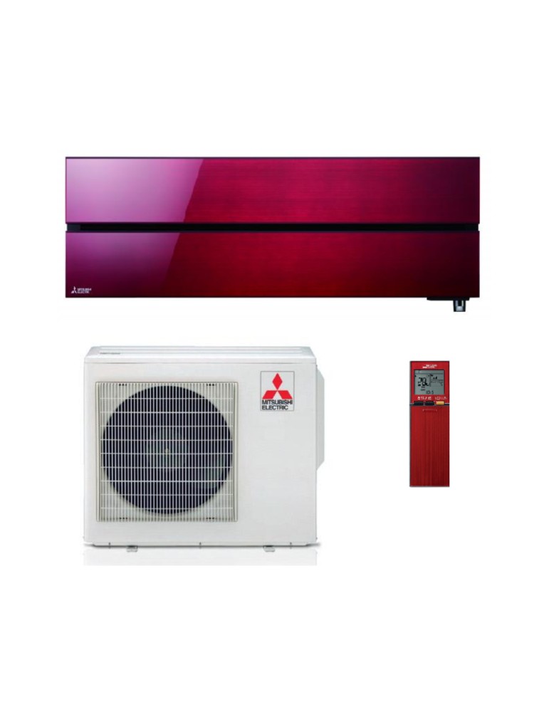 Mitsubishi Climatizzatore Monosplit Kirigamine Style MSZ-LN 12000 btu MSZ-LN35VG2R Ruby Red Inverter R-32 Wi-Fi Classe A+++