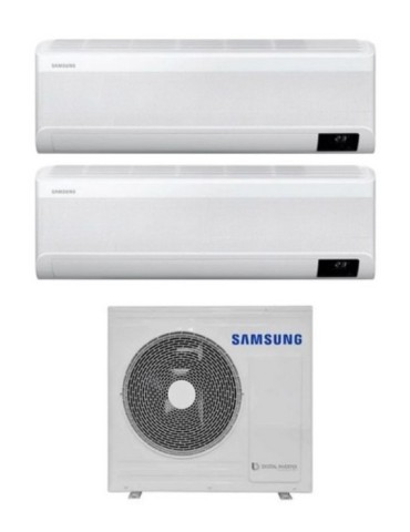 Climatizzatore Samsung Dual Split Inverter serie WINDFREE AVANT 9+18  R-32 Wi-Fi A+++ con AJ050TXJ2KG 5 Kw