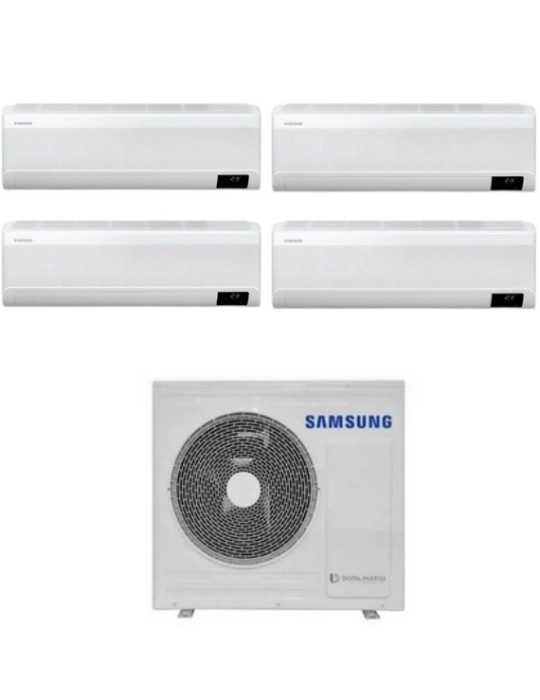 Climatizzatore Condizionatore Dual Split Inverter Samsung Serie Windfree Avant 9000+9000+9000+9000 btu con AJ080TXJ4KG Wi-Fi Climatizzatore Condizionatore Dual Split Inverter Samsung Serie Windfree Avant 9000+9000+9000+9000 btu con AJ080TXJ4KG Wi-Fi