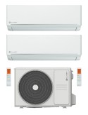 Climatizzatore Clivet EZCool Dual Split 12000+12000 Btu Inverter R-32 Wi-Fi Optional A++ A+ U.E. 6.1 Kw