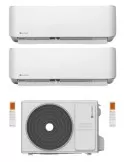 Climatizzatore Condizionatore Clivet Cristallo Dual Split 9000+9000 Btu Inverter R-32 Wi-Fi A++ A+ U.E. 4.1 Kw