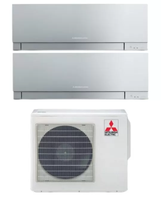 Mitsubishi Climatizzatore Dual Split Kirigamine Zen MSZ-EF Silver 9+12 con MXZ-2F53VF Inverter R32 WiFi Classe A+++ Mitsubishi Climatizzatore Dual Split Kirigamine Zen MSZ-EF Silver 9+12 con MXZ-2F53VF Inverter R32 WiFi Classe A+++