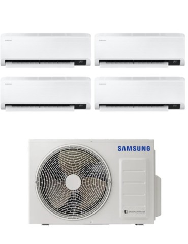 Samsung Climatizzatore Cebu Quadri Split 9000+9000+9000+9000 btu R-32 Wi-Fi A++A+ U.E. AJ080TXJ4KG 8 Kw