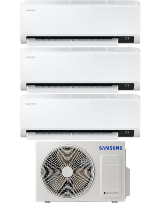 Climatizzatore Condizionatore Samsung Cebu Trial Split 9000+9000+9000 btu R-32 Wi-Fi A++A+ U.E. AJ080TXJ4KG 8 Kw Climatizzatore Condizionatore Samsung Cebu Trial Split 9000+9000+9000 btu R-32 Wi-Fi A++A+ U.E. AJ080TXJ4KG 8 Kw