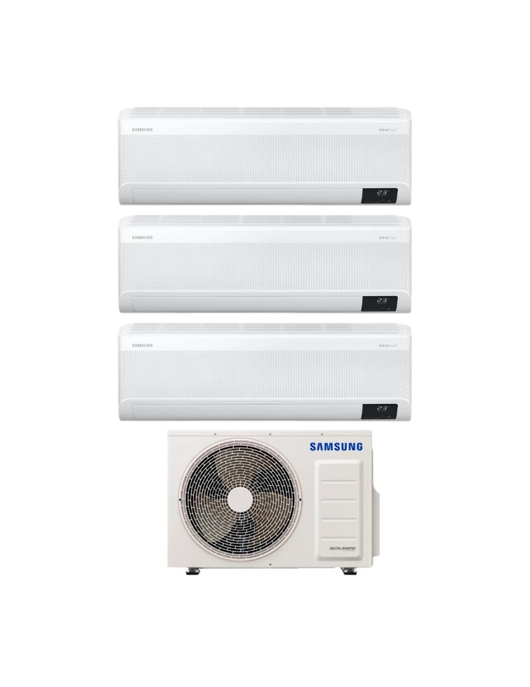 Climatizzatore Condizionatore Trial Split Inverter Samsung Serie Windfree Elite 7000+7000+7000 btu con AJ052TXJ3KG A+++ Wi-Fi Climatizzatore Condizionatore Trial Split Inverter Samsung Serie Windfree Elite 7000+7000+7000 btu con AJ052TXJ3KG A+++ Wi-Fi