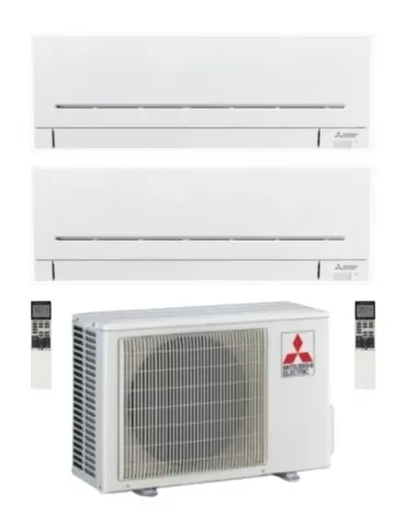 Climatizzatore Condizionatore Mitsubishi Electric MSZ-APVGK Linea Plus Dual Split 9000+12000 btu R-32 U.E. 5.3 Kw WiFi A+++A++ 