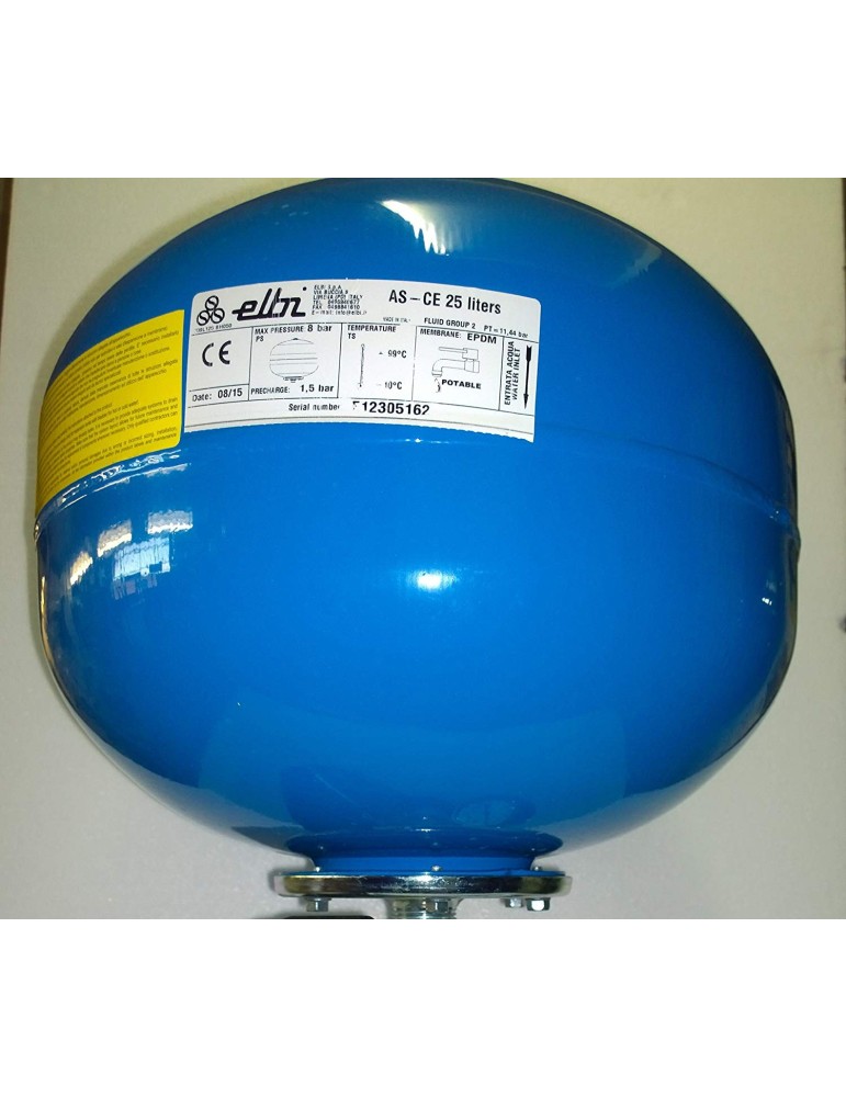 Elbi A002J27 autocl.Membrana as-25 ce Singolo Litri 24, Blu/Rosso/Bianco Elbi A002J27 autocl.Membrana as-25 ce Singolo Litri 24, Blu/Rosso/Bianco