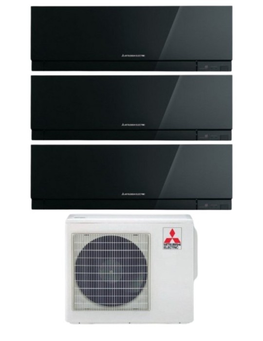 Mitsubishi Climatizzatore Trial Split Kirigamine Zen MSZ-EF Nero 9+9+12 con MXZ-3F54VF Inverter R32 WiFi Classe A+++ Mitsubishi Climatizzatore Trial Split Kirigamine Zen MSZ-EF Nero 9+9+12 con MXZ-3F54VF Inverter R32 WiFi Classe A+++