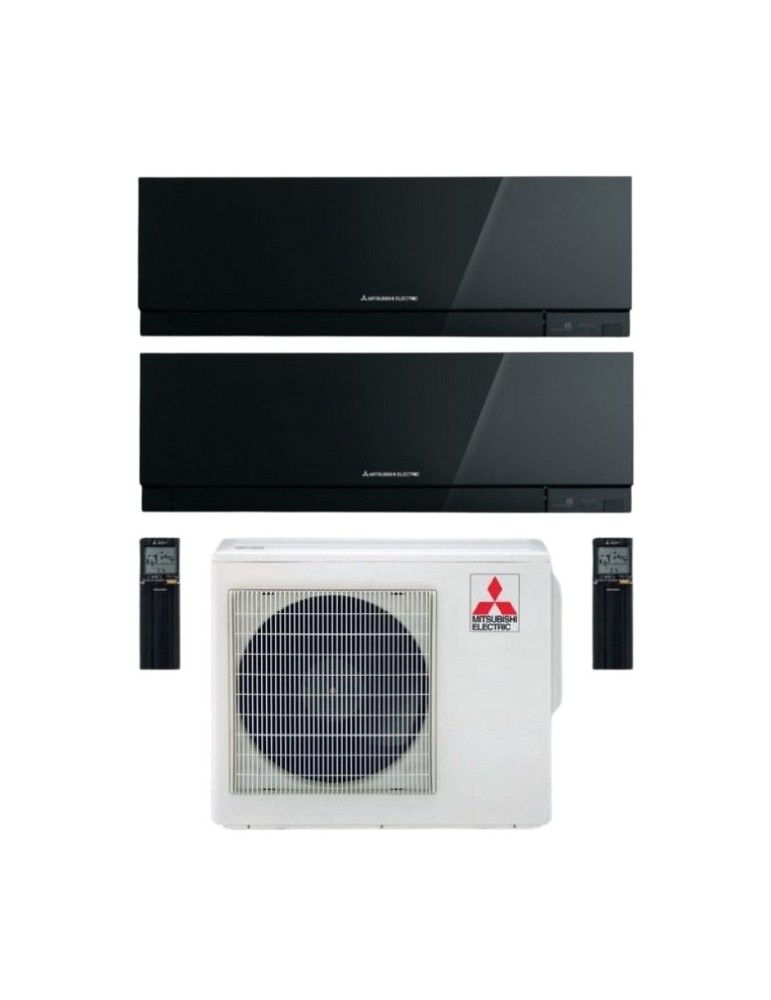 Mitsubishi Climatizzatore Dual Split Kirigamine Zen MSZ-EF Nero 9+9 con MXZ-2F42VF Inverter R32 WiFi Classe A+++ Mitsubishi Climatizzatore Dual Split Kirigamine Zen MSZ-EF Nero 9+9 con MXZ-2F42VF Inverter R32 WiFi Classe A+++