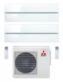 Climatizzatore Mitsubishi  Kirigamine Style Pearl White Dual Split MSZ-LN9000+12000 U.E. 5.3Kw R32 WiFi A+++A++