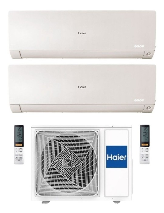 Haier Climatizzatore Dual Split Flexis Plus White 12+12 Con 2U50S2SM1FA-3 Inverter Wi-Fi Classe A++ Haier Climatizzatore Dual Split Flexis Plus White 12+12 Con 2U50S2SM1FA-3 Inverter Wi-Fi Classe A++