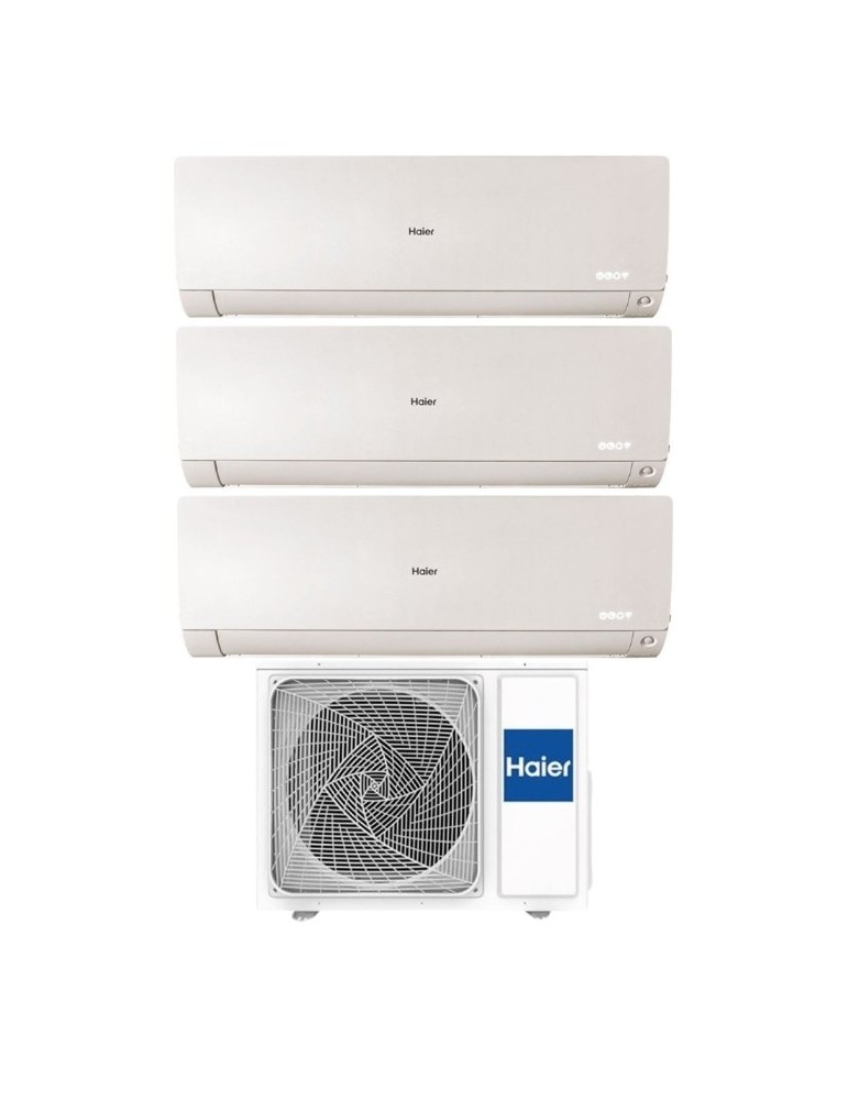 Haier Climatizzatore Trial Split Flexis Plus White 9+9+9 Con 3U55S2SR5FA Inverter Wi-Fi Classe A++ Haier Climatizzatore Trial Split Flexis Plus White 9+9+9 Con 3U55S2SR5FA Inverter Wi-Fi Classe A++